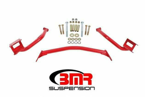 BMR TBR005R 1979-2004 Fox Mustang Torque Box Reinforcement Plate Kit, Upper Only (tubular Style) (Red)