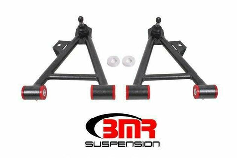 BMR AA044H Black A-Arms, Lower, Coilover, Non-Adjust, Poly, Tall Ball Joint 1994 - 2004 SN95 Ford Mustang
