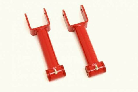 BMR 79-04 Upper Non-adjustable Control Arms with Poly Bushings (Red)