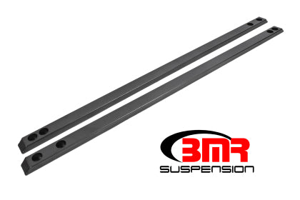 BMR CJR002H Mustang Chassis Jacking Rail, Super Low Profile - Black Hammertone (2015-2020 Mustang S550)