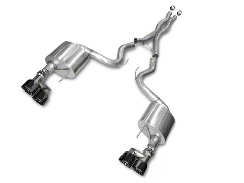 Corsa Xtreme Cat-Back Exhaust with Black Quad Tips (15-17 Mustang GT Premium Fastback)