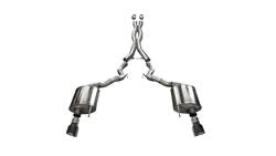 Corsa Cat-Back Exhaust System 2-3/4" Sport With 4-1/2" Black Tips Stainless Steel Convertible GT 2015-2017