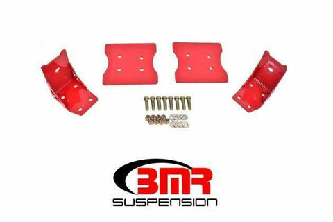 BMR TBR003R 1979-2004 MustangTorque Box Reinforcement Plate Kit, Plate Style, Lower Only (Red)
