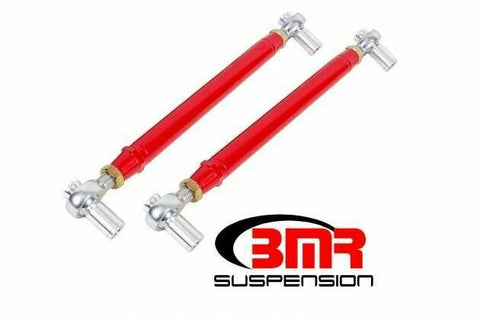 BMR MTCA052R Red Lower Control Arms, Chrome-Moly, Double Adj, Rod/rod, Offset 1979 - 1998 Sn95 Ford Mustang