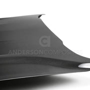 2018-2020 FORD MUSTANG TYPE-OE DOUBLE SIDED CARBON FIBER HOOD