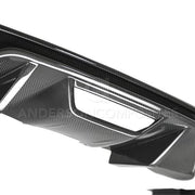 2018-2020 FORD MUSTANG TYPE-OE CARBON FIBER QUAD TIP REAR DIFFUSER