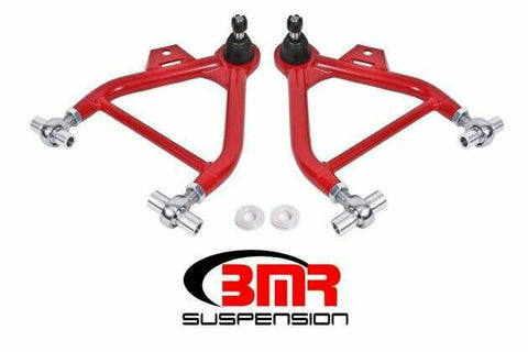 BMR AA036R Red A-Arms, Lower, Coilover, Adjust, Rod End, Std Ball Joint Fox 1979 - 1993 Ford