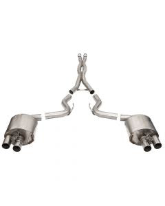 Corsa Active Cat-Back Exhaust System Xtreme 3" Without Tips Mustang GT350/ GT350R 2015-2020