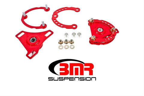 BMR Caster Camber Plates; Red