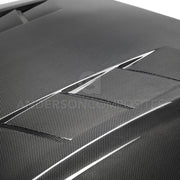 2018-2020 FORD MUSTANG TYPE-SA DOUBLE SIDED CARBON FIBER HEAT EXTRACTOR HOOD