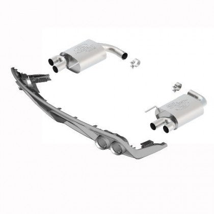 Ford Performance 2015-2016 Mustang GT Touring Muffler Kit with GT350 Quad Tips and Lower Valance