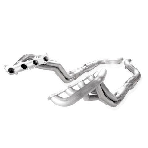 Stainless Power 2015-2020 Mustang GT 1-7/8" Long Tube Headers with 3" Catted Lead Pipes (Factory Connect)