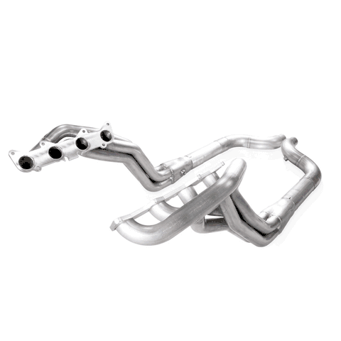 Stainless Works 2015-2024 Mustang GT 1-7/8" Long Tube Headers with 3" Catted Lead Pipes (Aftermarket Connect)