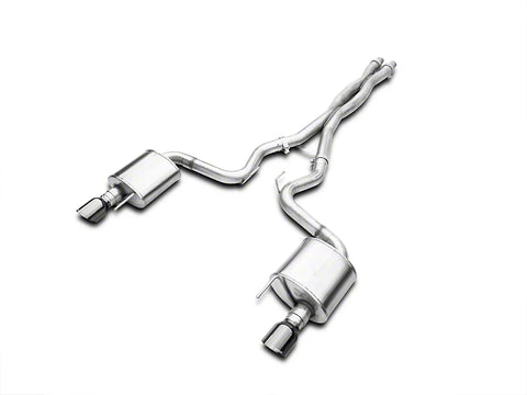 Corsa Sport Cat-Back Exhaust with Black Tips (15-17 Mustang GT)